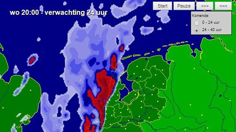 Slecht weer op komst: mogelijk 'supercellen' op woensdagavond