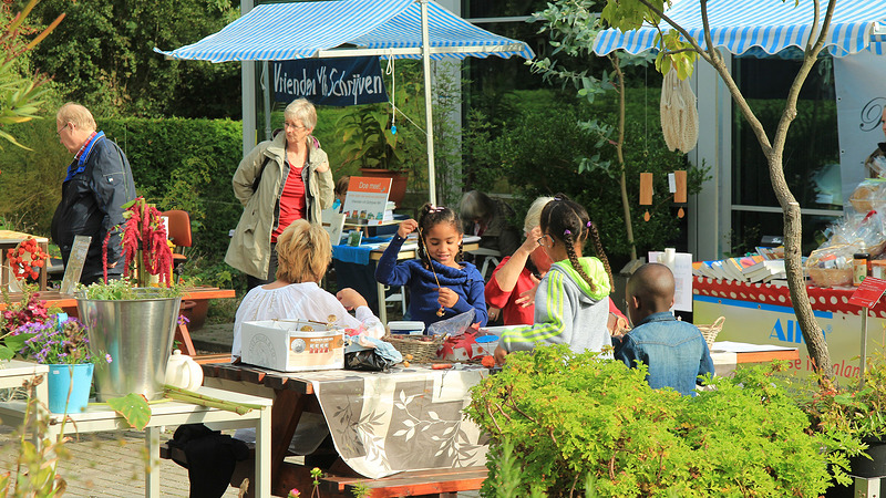 Kinderworkshop Biedermeier boeketje maken bij Hortus Alkmaar