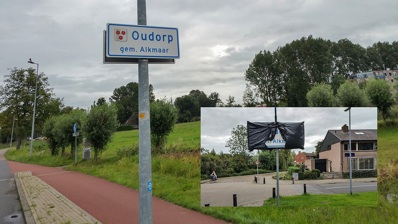 Nieuwe plaatsnaamborden Oudorp geplaatst
