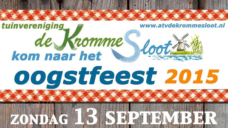 Oogstfeest op 13 september bij tuinvereniging ‘De Kromme Sloot’