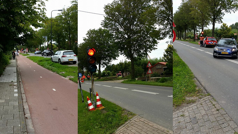 Middenweg in Heerhugowaard De Noord tijdelijk dicht vanwege gaslek