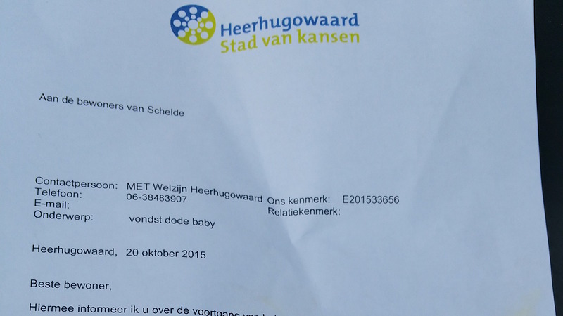 Burgemeester Ter Heegde roept op tot bewaren rust rond dode baby’s