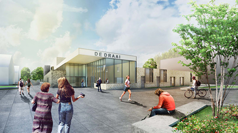 Bouw Sporthal De Draai goed op schema, gebouw begint vorm te krijgen