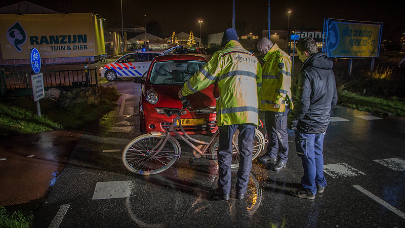 Klapper met fiets leidt tot verlies bewustzijn