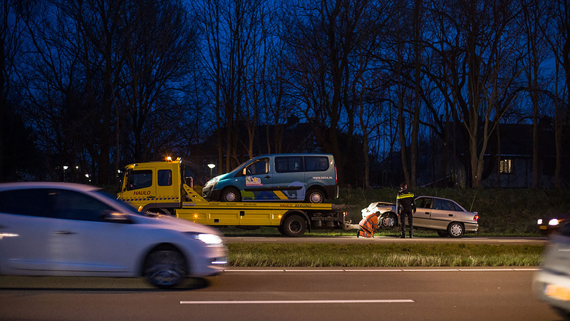 Veel vertraging westring na kop-staart botsing