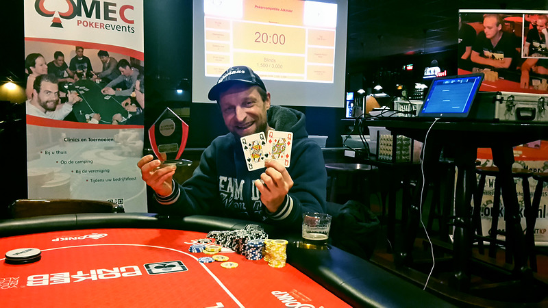 Patrick Evers wint eerste Poker Competitie Alkmaar met overmacht