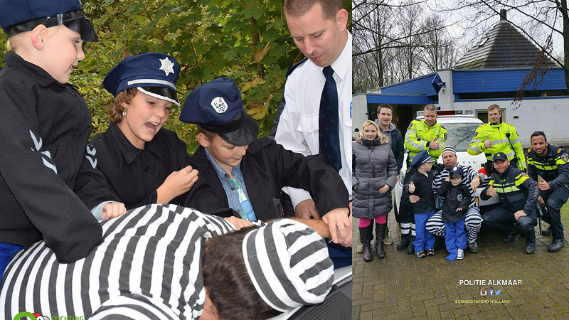 Alkmaarse agenten vangen 'boef' samen met langdurig zieke kinderen