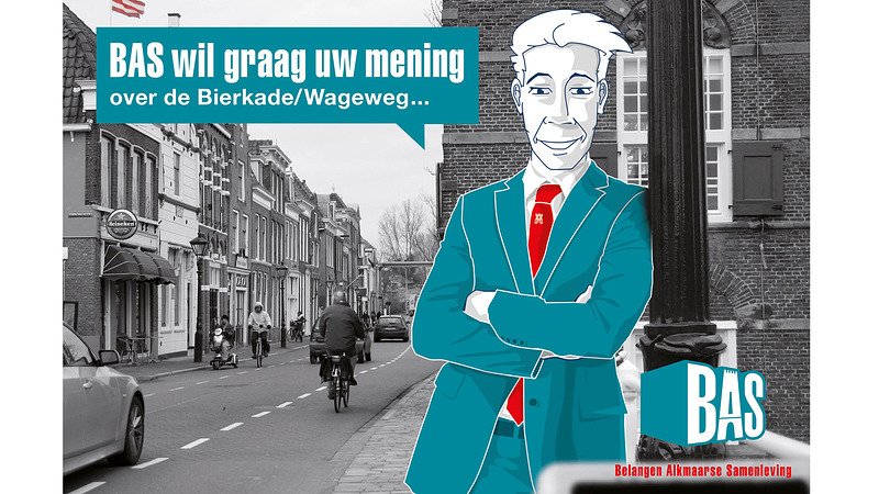 BAS wil van bewoners weten wat zij vinden van verkeer op Bierkade/Wageweg