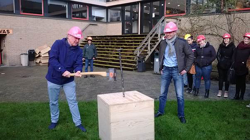 Hogeschool Inholland Alkmaar start renovatie door de spijker op z’n kop te slaan