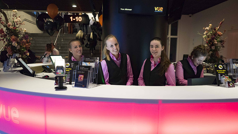VUE verwelkomt voor het eerst publiek