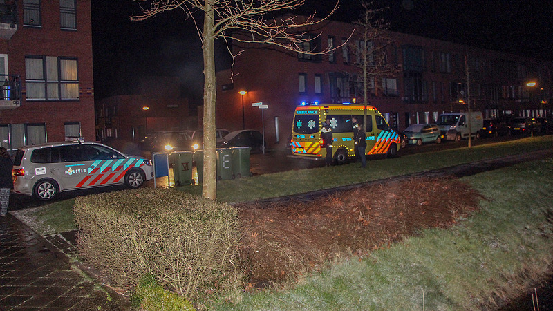 Fietster belandt in water door gladheid