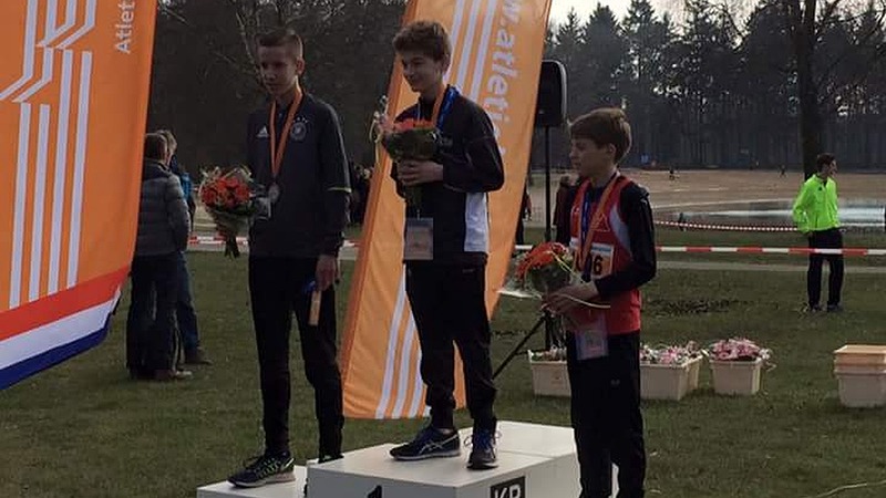 Luca van Diepen pakt zilver op NK Cross in Oldenzaal