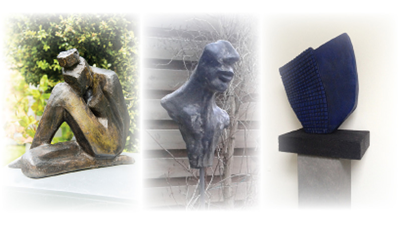 Leden van Atelier 6 exposeren in Noord-Scharwoude