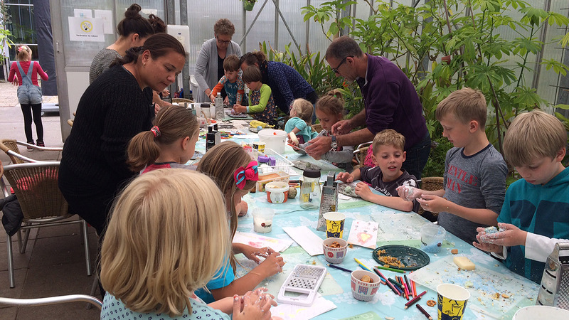 Kinderworkshop wol vilten bij Hortus Alkmaar