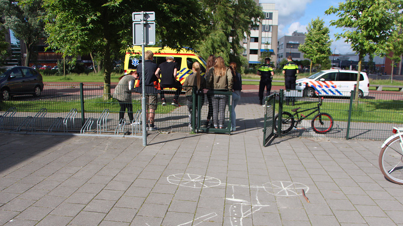 Meisje gewond door val met fiets