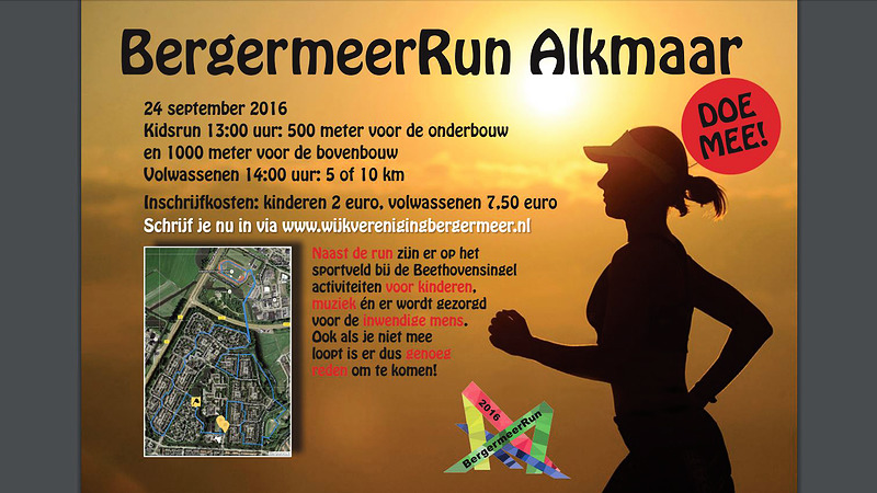 Wijkvereniging organiseert eerste BergermeerRun