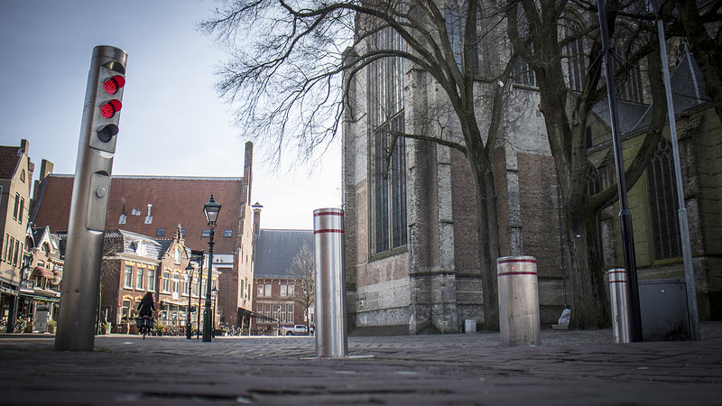 Beweegbare paaltjes binnenstad na achttien jaar verwijderd