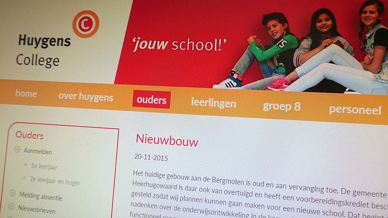 Bouw nieuw Huygens College begint voorjaar 2017