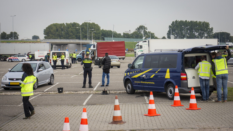 Grote controle ter hoogte van AFAS Stadion