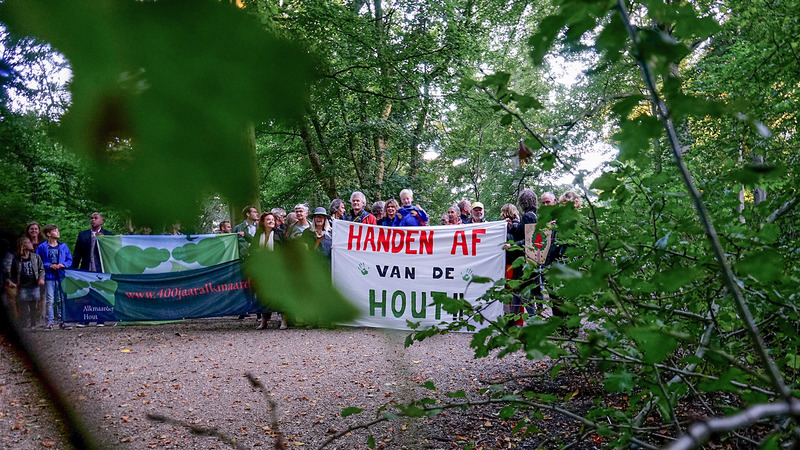 Actiegroep 'Red de Hout' wil lampionnenoptocht 8 october gebruiken voor protest