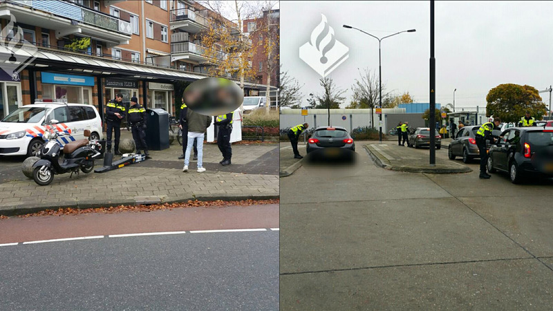 Verkeerscontrole bij station Heerhugowaard