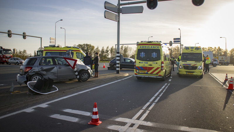 Flinke klapper op kruising Noordervaart met N244