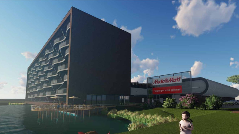 College vraagt akkoord gemeenteraad voor appartementencomplex naast Mediamarkt