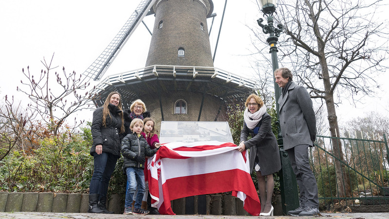 Informatiepaneel bij Molen van Piet