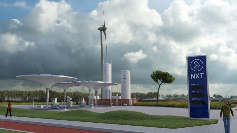 NXT, next generation tankstation van GP Groot in Alkmaar