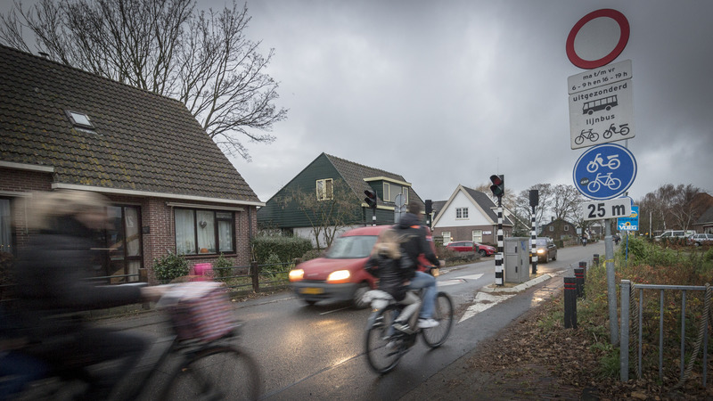 Fietsersbond: spitspaal Herenweg niet vroeger omlaag