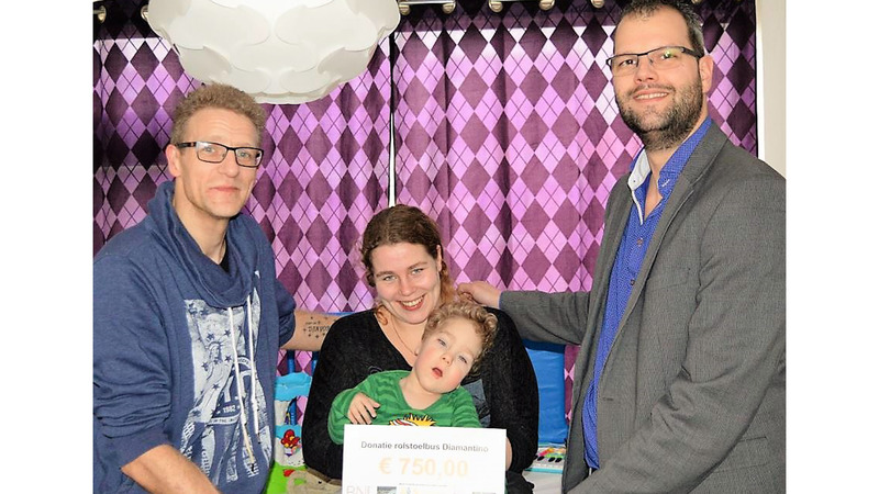 Inzamelingsactie voor gehandicapte Diamantino (2) levert € 750 op