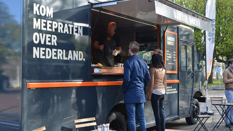 Spreek de VVD bij de Bakkie-doen truck
