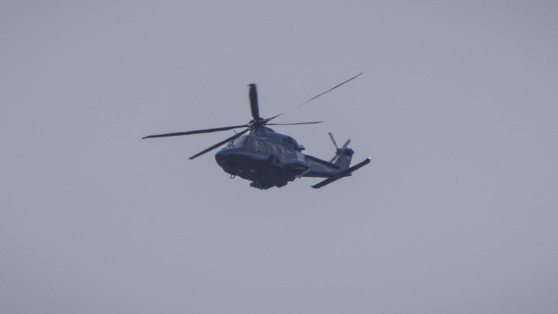 Kinderen gezocht met politiehelikopter
