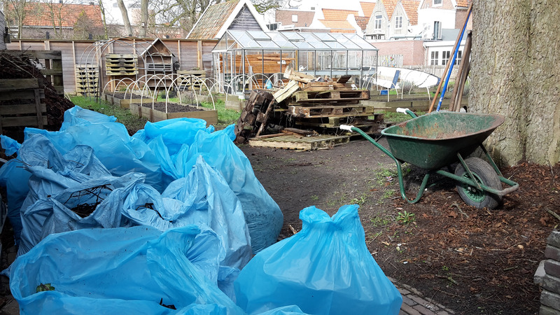 Vrijwilligers UWV helpen Autstekend in stadstuin