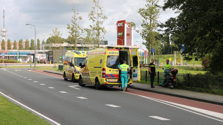 Brommerrijder gewond geraakt bij éénzijdig ongeval