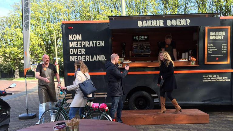 VVD Bakkie-doen-truck op 7 februari voor De Meent