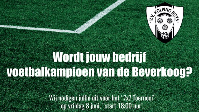 Kolping Boys organiseert 7×7 Beverkoog toernooi voor ondernemers ?