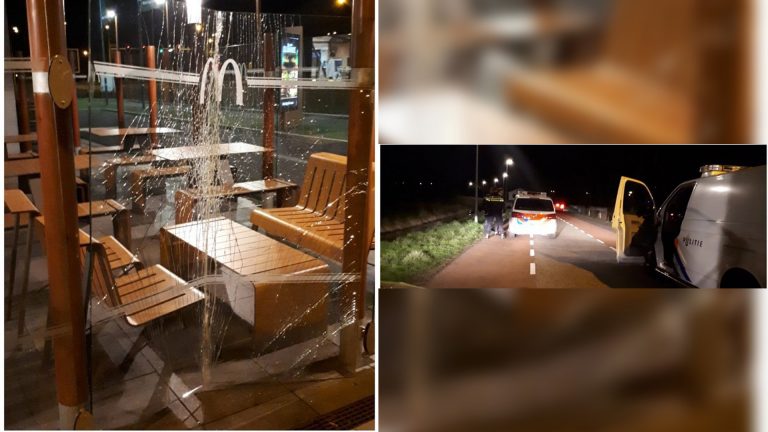 Aanhouding na intrappen van ruit bij McDonald’s Terborchlaan