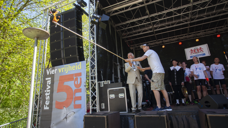 Bevrijdingsfestival en Bevrijdingsvuur in Alkmaarder Hout