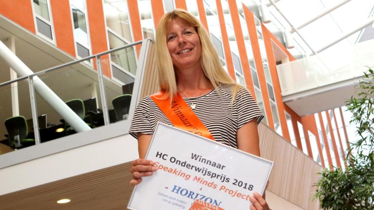Horizon College Onderwijsprijs 2018 voor leerlingen Pedagogisch Werk