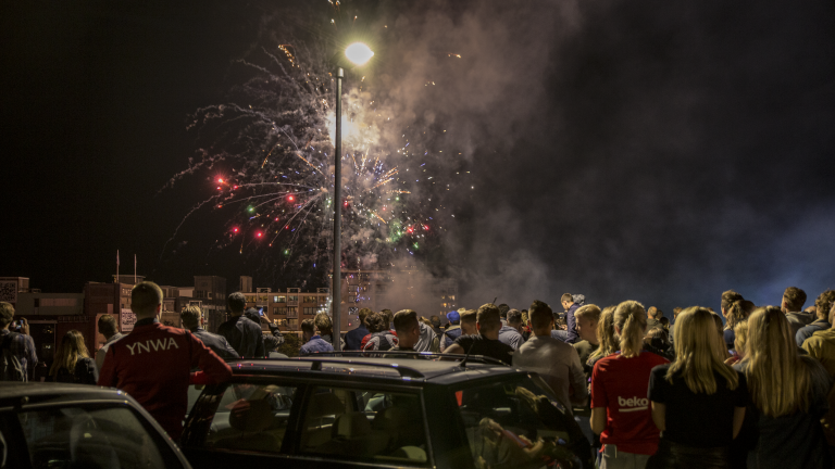 Toch vuurwerk tijdens kermisafsluiting 2019