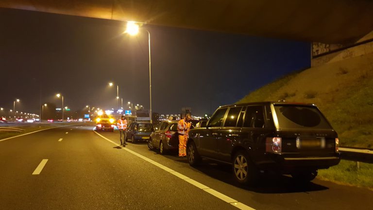Kop-staartbotsing veroorzaakt file op A9 tijdens avondspits