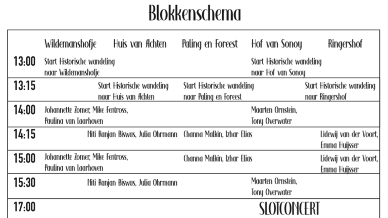 Korte concerten in vijf Alkmaarse hofjes ?