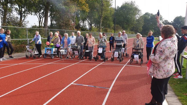 Rollatorloop bij AV Hera met oudste deelnemer van 96 jaar