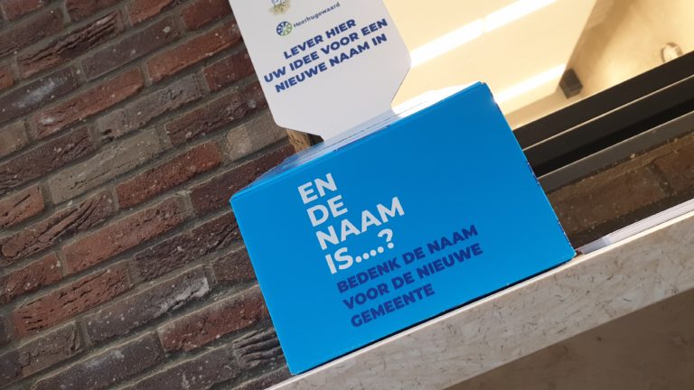 Shortlist namen nieuwe gemeente bekend; inwoners kunnen weer aan de slag
