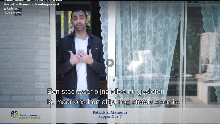 Heerhugowaarders steken medebewoners hart onder de riem in videoboodschap