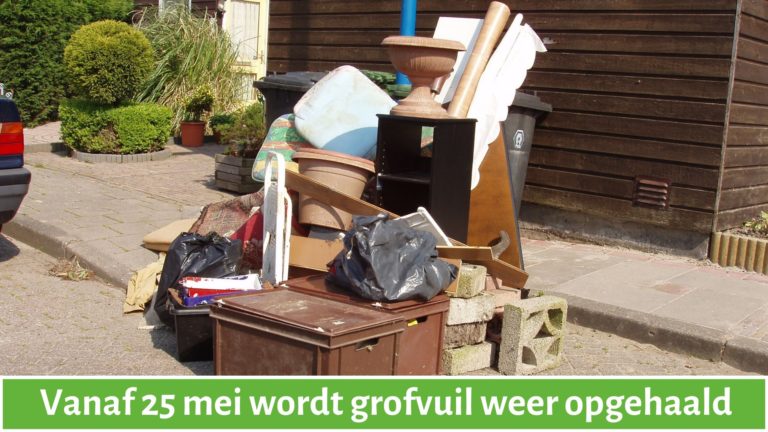 Vanaf 25 mei wordt grofvuil weer opgehaald in Heerhugowaard en Langedijk