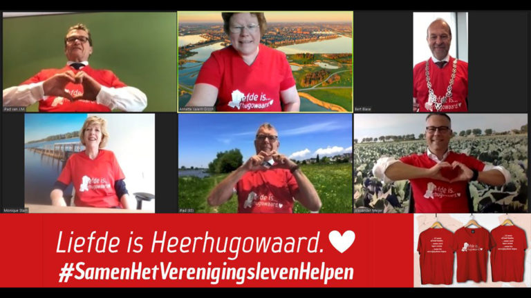 College roept met rode t-shirts op tot het steunen van het Waardse verenigingsleven