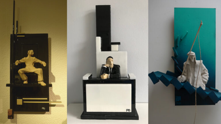 Keramisch werk van Pauline Bakker te uitstekend voor expositie bij restaurant Merlet