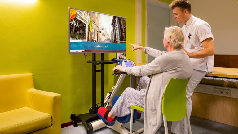 Noordwest Ziekenhuisgroep: in actie voor een fietslabyrint op de afdeling oncologie